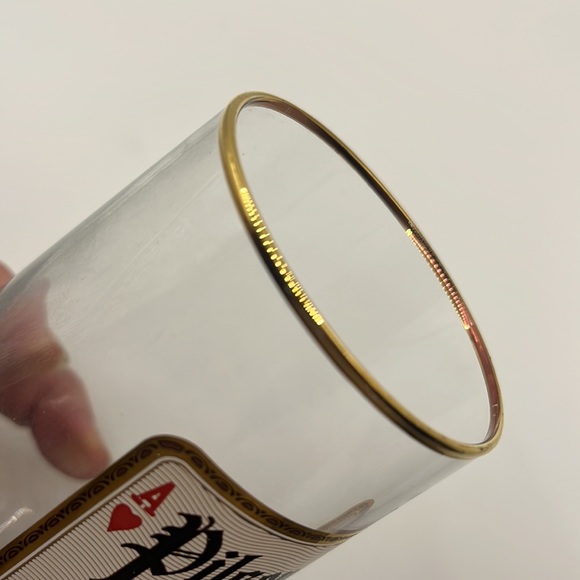 VINTAGE COLUMBIA HOUSE COLLECTIBLES  PILSENER GREG JACKSON 24KT RIMMED GLASS - Picture 4 of 9